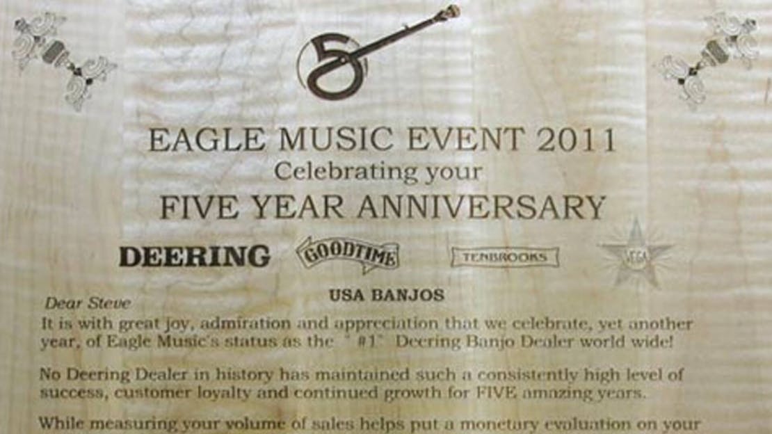 Deering No1 Dealer for 5 consecutive years | 2011