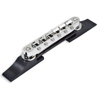 Gotoh GE104B Tune-O-Matic Guitar Bridge for Archtop Guitar with Ebony Base