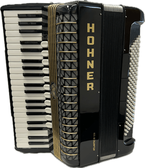 Hohner Atlantic IV 120 Bass 4 Voice with Hard Case on Wheels - Commission Sale