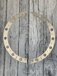 Deering Goodtime Flange Plate Set Unfinished - Clearance