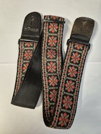 Stagg Cotton Red/Black Guitar Strap - USED - Clearance