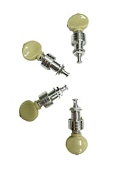 Leader Banjo Co Ukulele Lightweight Planetary Tuning Pegs (Set of 4) - Nickel and Ivoroid