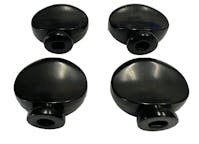 Leader Banjo Co Replacement Ukulele/Ukulele Banjo Tuning Peg Buttons Set of 4 in Black