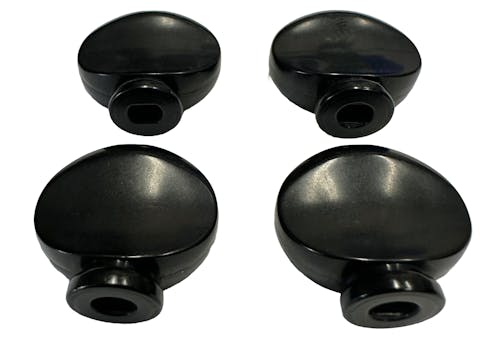 Leader Banjo Co Replacement Ukulele/Ukulele Banjo Tuning Peg Buttons Set of 4 in Black