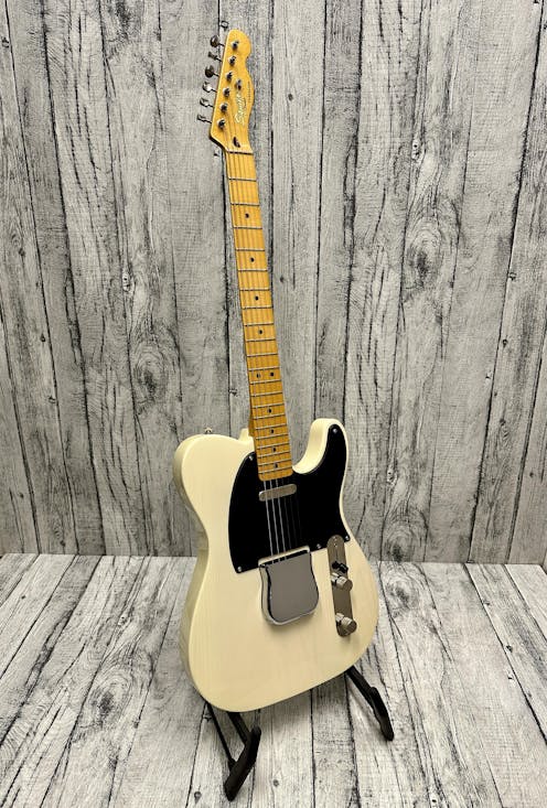 Squier by Fender Telecaster Olympic White with 'Ashtray' Pickup Cover with Gig Bag - Commission Sale