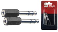 Stagg Stereo Mini Jack to Jack Adapter - Pair