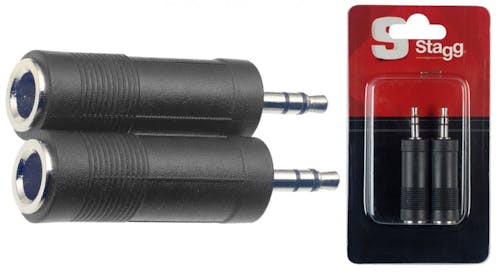 Stagg Stereo Jack to Mini Jack Adapter - Pair