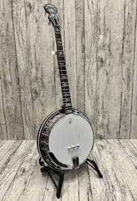 Deering Sierra Mahogany 5-String Resonator Banjo with Hard Case - Commission Sale