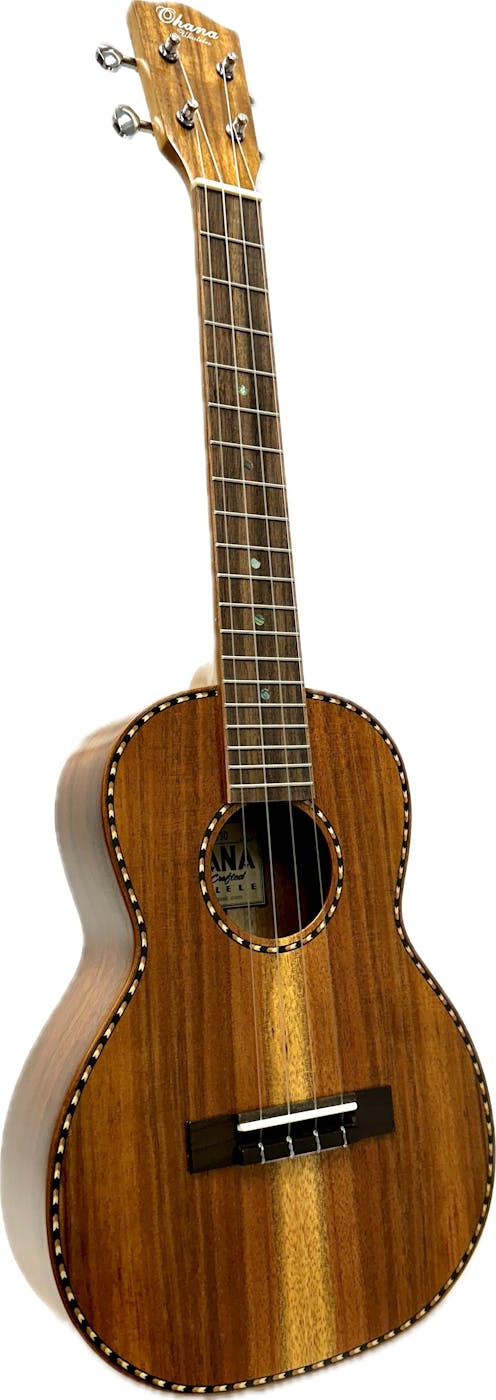 Ohana TK-330 All Solid Koa Tenor Ukulele with Hardshell Case