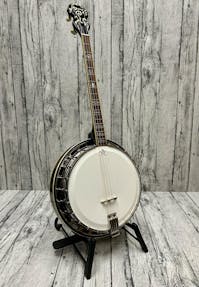 Ozark 17 Fret Archtop Resonator Tenor Banjo with Hard Case - Commission Sale