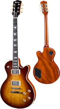 Eastman SB-59 Gold Burst Electric Guitar with Hard Case