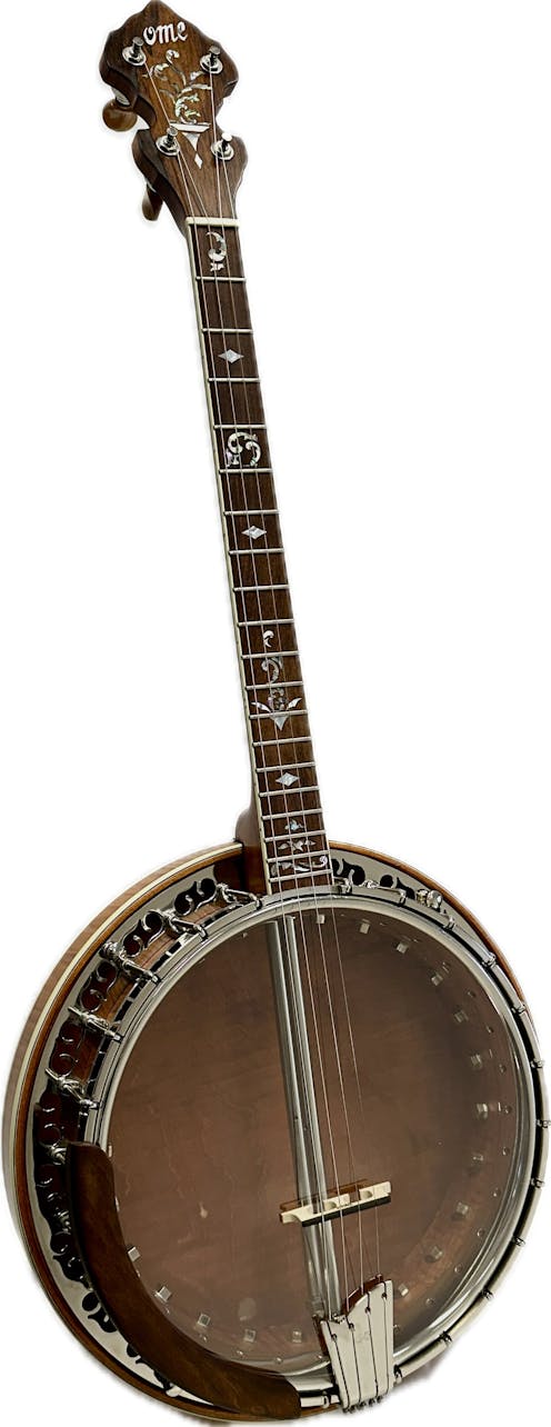 Ome Silver Sweetgrass 19 Fret Tenor Resonator Banjo with Deluxe Hard Case