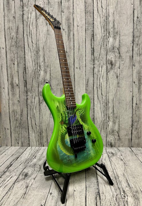 Kramer Sabo Baretta Snake Green with Gig Bag - Commission Sale