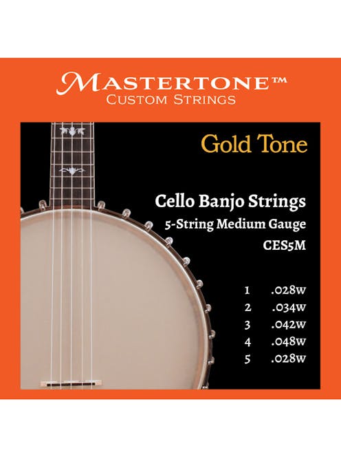 Gold Tone CES5M 5 String Cello Banjo String Set - Mediums