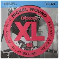 D'Addario EXL145 Heavy Plain Third Electric Guitar Strings 12-54