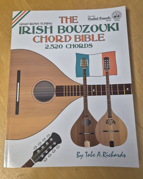 Tobe A Richards The Irish Bouzouki Chord Bible Book - Clearance