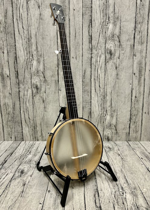 Crawford White Crow Fretless Nylon Strung Banjo with Gig Bag - Commission Sale