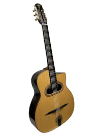 Altamira M01D Selmer Maccaferi Style 12 Fret D-Hole Gypsy Jazz Guitar With Case