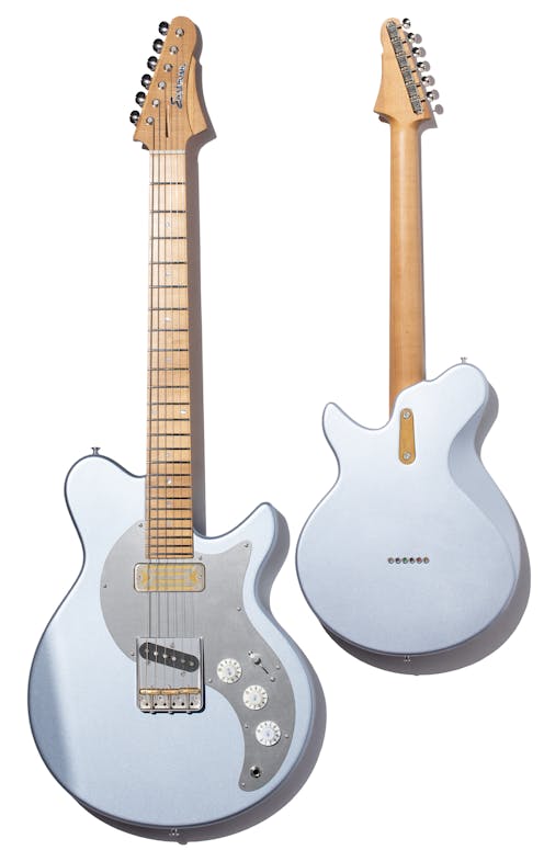 Eastman Fullertone SC'52 Electric Guitar - Ice Blue Metallic