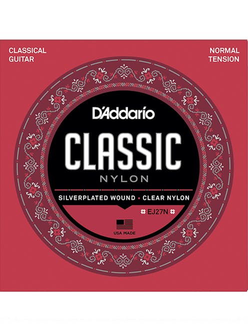 D'Addario EJ27N Normal Tension, Classic Nylon Student Classical Guitar Strings