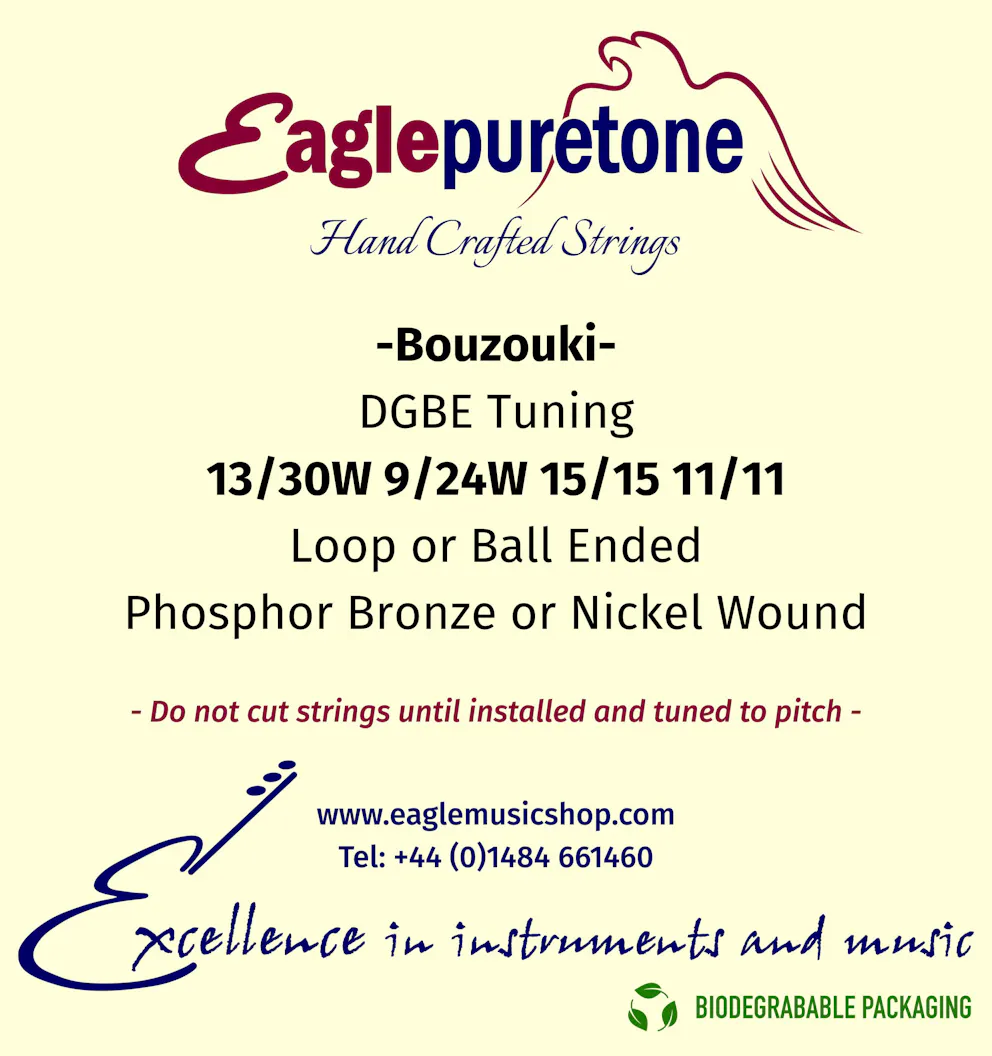 Eagle-Puretone Bouzouki DGBE Tuning