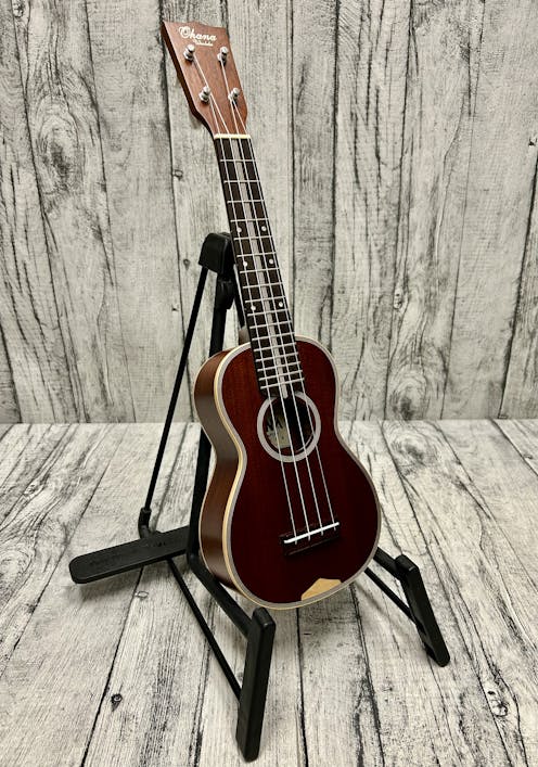 Ohana SK39 All Solid Soprano Ukulele with Hard Case - Commission Sale