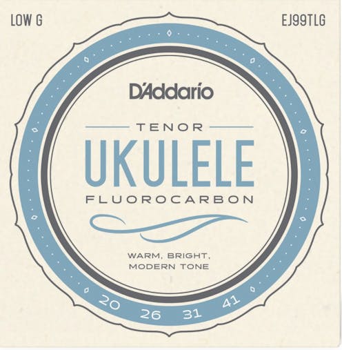 D'Addario EJ99TLG Fluorocarbon Tenor Ukulele Low G Strings