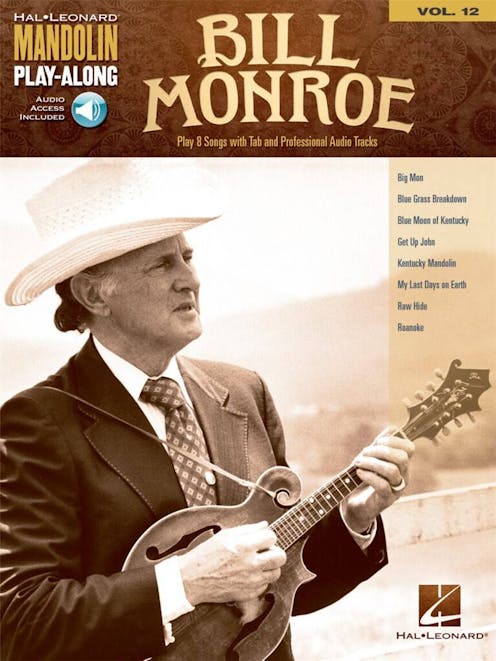Hal Leonard Mandolin Play Along Vol 12 Bill Monroe Book/Online Audio