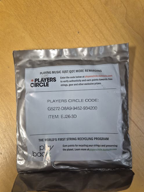 D'Addario EJ26 Custom Light Guitar Strings 11-52  (Brand New, Sealed Packet, NO BOX) - Clearance