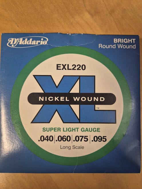D'Addario EXL220 40-95 Super Light Long Scale, XL Nickel Bass Strings - Clearance