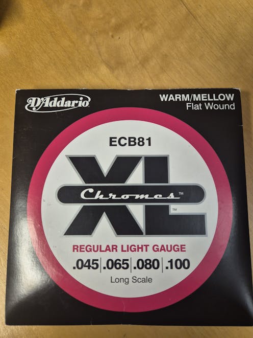 D'Addario ECB81 45-100 Regular Light, Super Long Scale, XL Chromes Bass Strings - Clearance