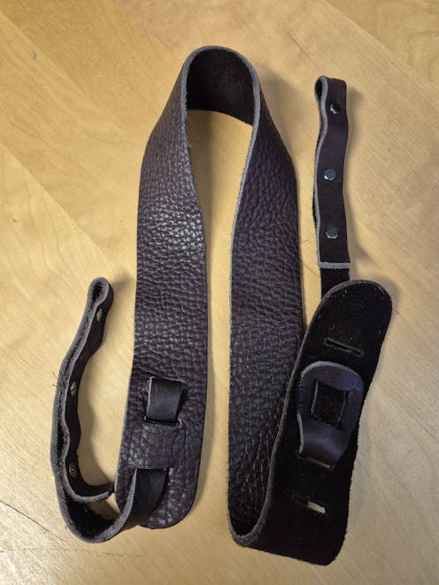 Misc Brown Leather Banjo Cradle Strap - Clearance