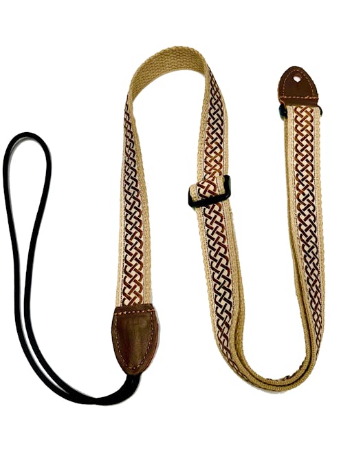 Chicago Tan Spiral Mandolin/Ukulele Strap