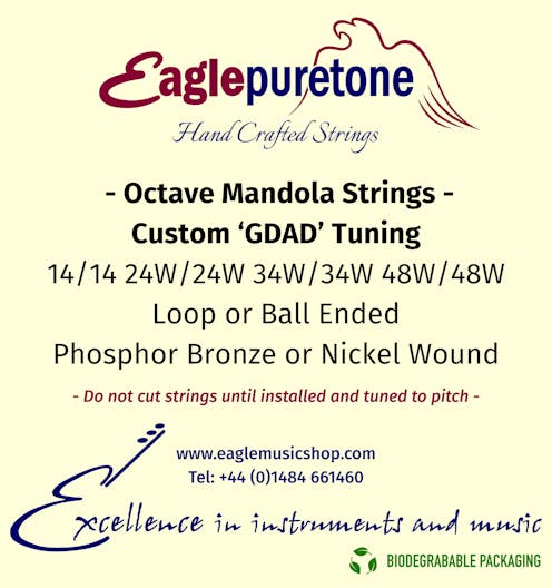 Eagle-Puretone Octave Mandola Custom GDAD Tuning 14/14, 24W/24W, 34W/34W, 48W/48W