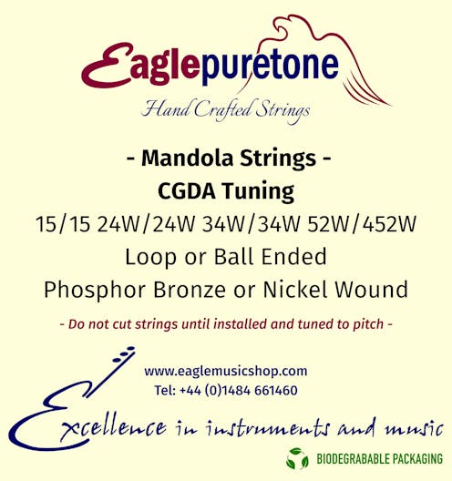 Eagle-Puretone Mandola CGDA Tuning 15/15 24W/24W, 34W/34W, 52W/52W