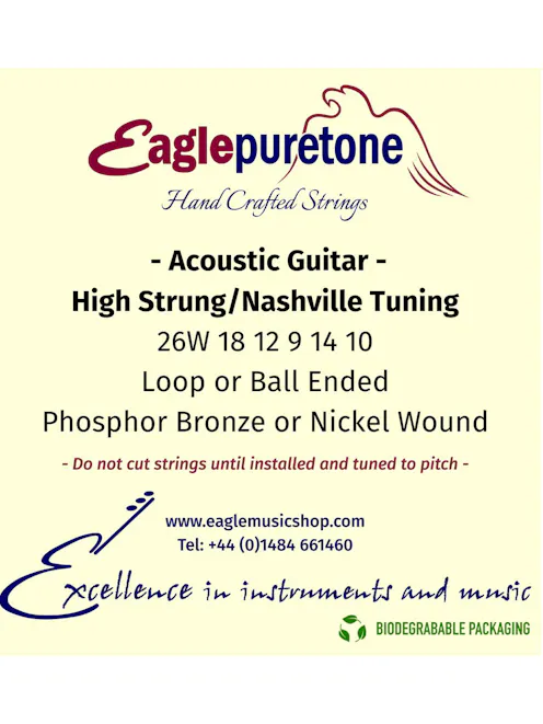 Eagle-Puretone High Strung Nashville Tuning 26W,18,12,9,14,10
