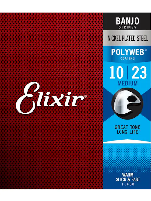 Elixir Banjo Polyweb Medium 10-23