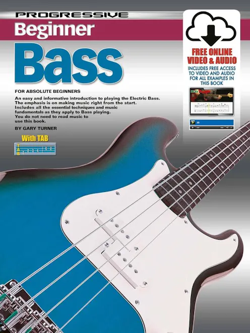 Gary Turner Progressive Beginner Bass Book/Online Video & Audio