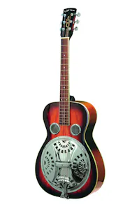 Gold Tone PBR Paul Beard Signature Series Round Neck Resonator with Hard Case - Left Handed