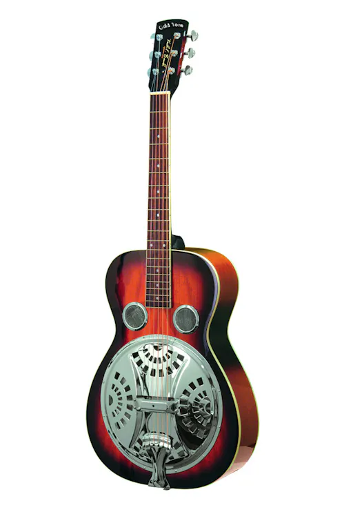 Gold Tone PBR Paul Beard Signature Series Round Neck Resonator with Hard Case - Left Handed