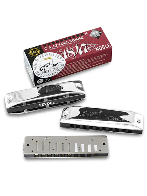 Seydel 1847 Noble PT Gazell Half Valved Diatonic Harmonica