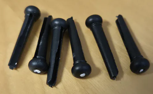Misc Guitar Bridge Pins (Set of 6) - Clearance