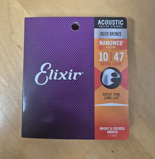 Elixir Nanoweb 80-20 Bronze Extra Light 10-47 OLD PACKAGING - Clearance