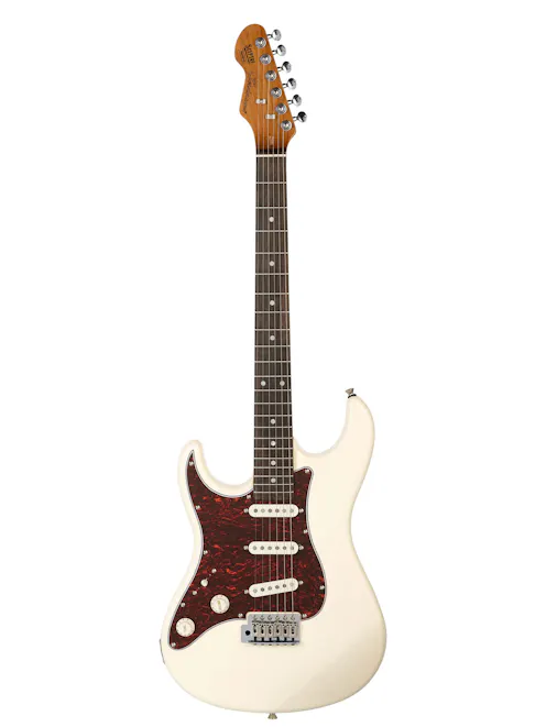 Levinson Sceptre Ventana Standard Olympic White Electric Guitar - left Handed