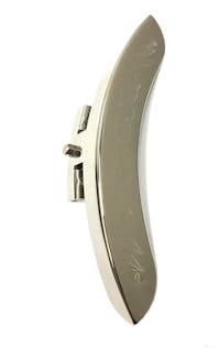 Leader Banjo Co Size: 24. Banjo Armrest - Nickel Engraved