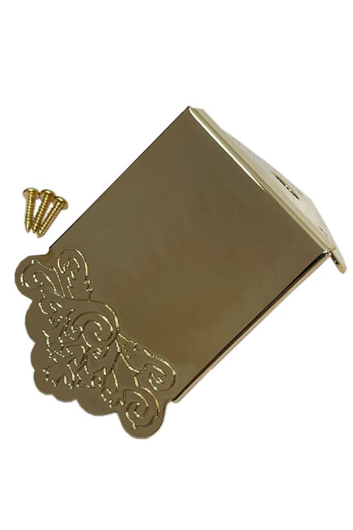 Leader Banjo Co Gold Engraved Mandolin Tailpiece