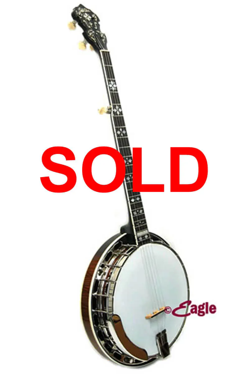 The Gold Star GF-200 Mastertone Styale Flamed Maple Banjo