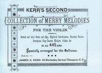 Kerr's Second Collection fo Merry Melodies