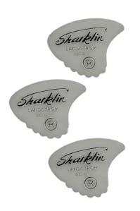 Sharkfin Sharkfin GP10M White Medium Landstrom Design Set of 3 Plectrums