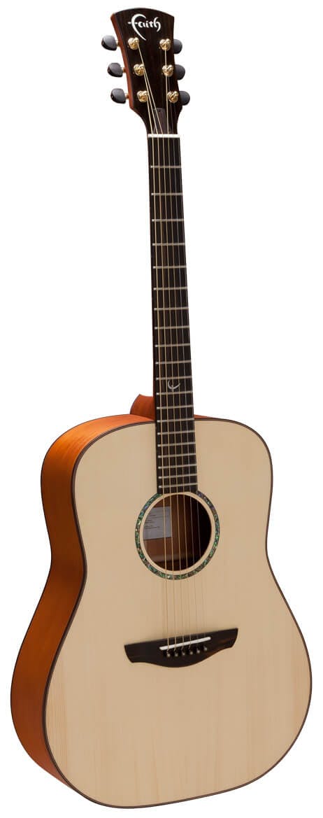 Faith FS Saturn Dreadnought Natural 6 String Acoustic Guitar with